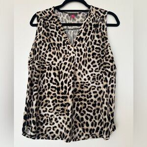 Vince Camuto | Leopard Print Sleeveless Top